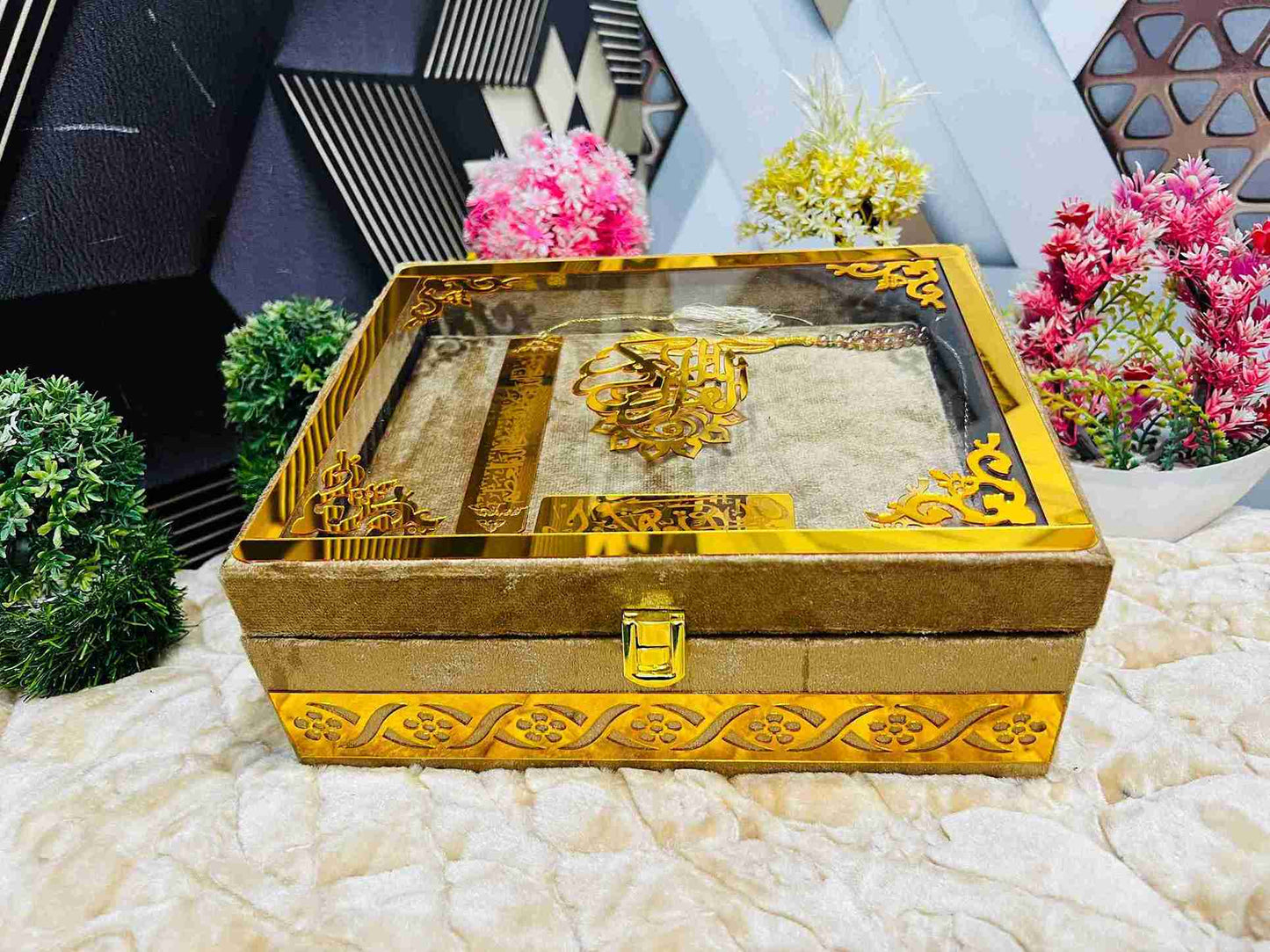 AL-NOOR Premium Acrylic Quran Box-Skin