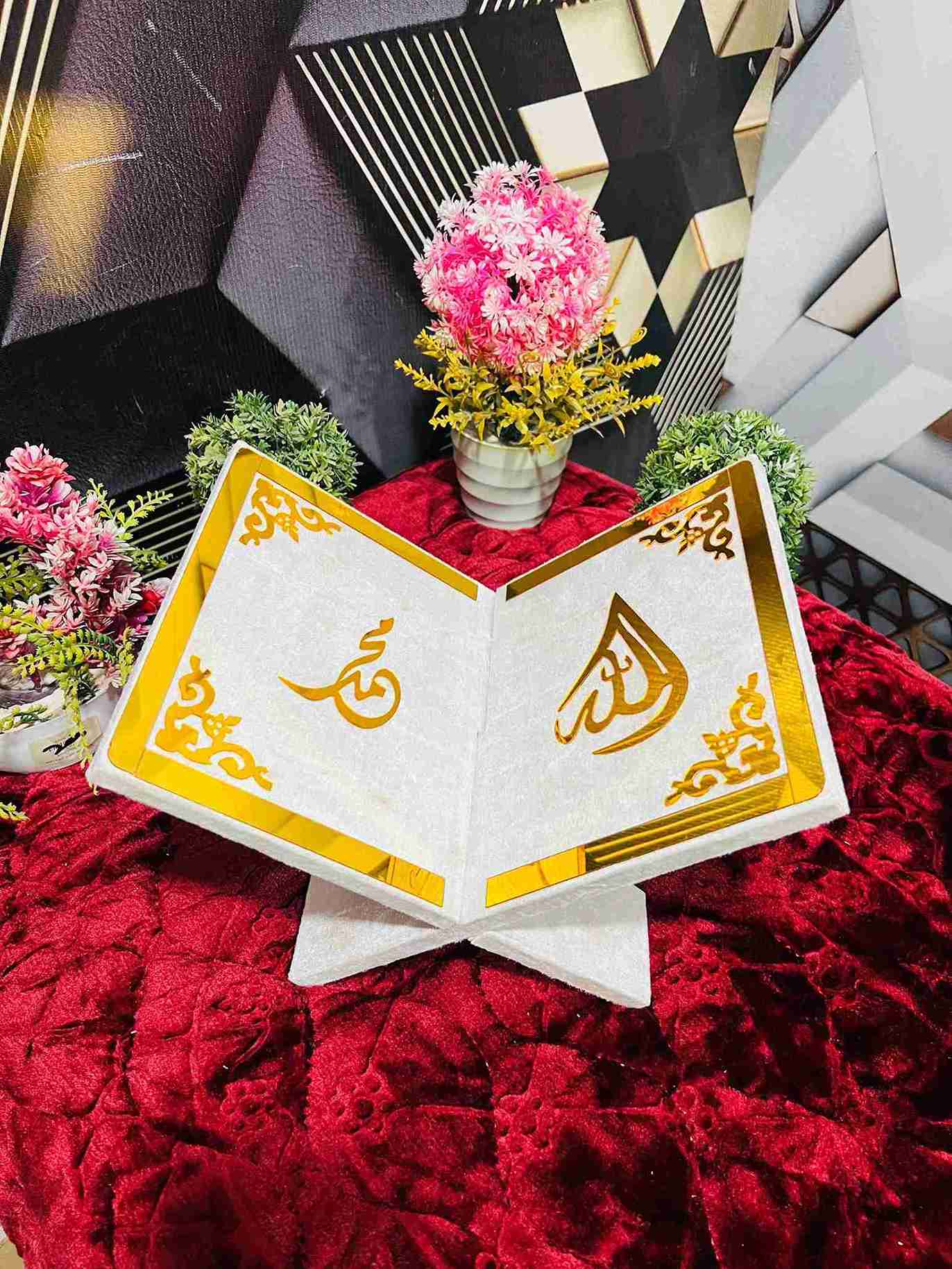 AL-NOOR Premium Acrylic Quran Box-Off white