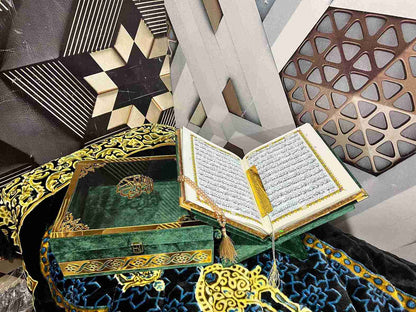 AL-NOOR Premium Acrylic Quran Box-Green