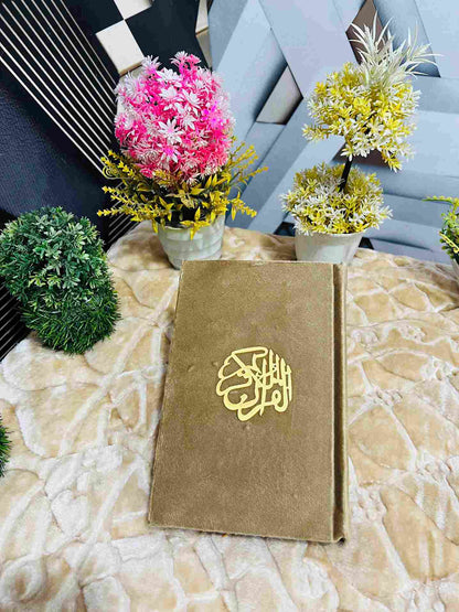 Holy Quran Tajveedi 16 Line Velvet Skin color