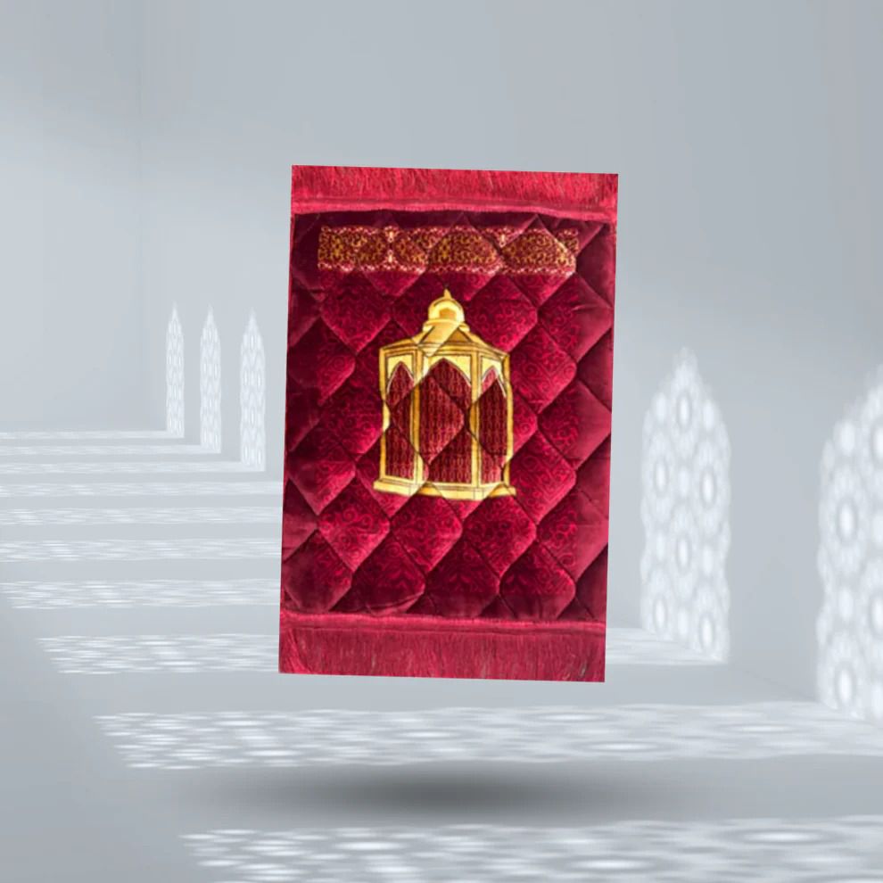 Premium Quran Gift Set Velvet Quran with Box, Rhal, Bookmark, Tasbeeh, Attar