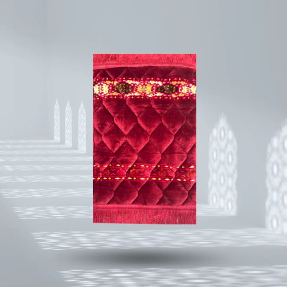 Premium Quran Gift Set Velvet Quran with Box, Rhal, Bookmark, Tasbeeh, Attar