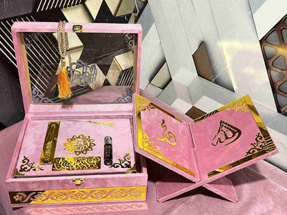 AL-NOOR Premium Acrylic Quran Box-pink