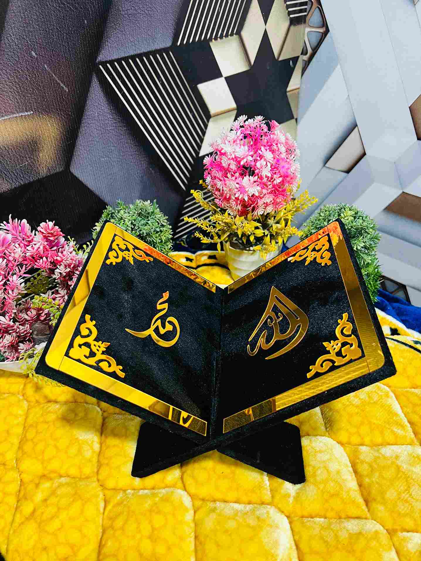 AL-NOOR Premium Acrylic Quran Box-Black