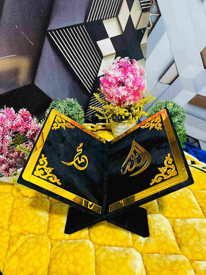 AL-NOOR Premium Acrylic Quran Box-Black