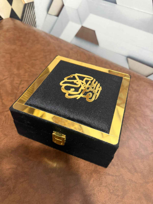 Holy Quran Gift Set (Pocket Size) Black Color