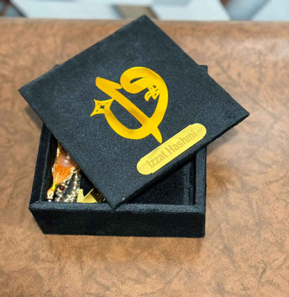 Pocket-Size Quran in Turkish-Inspired Velvet Box Black