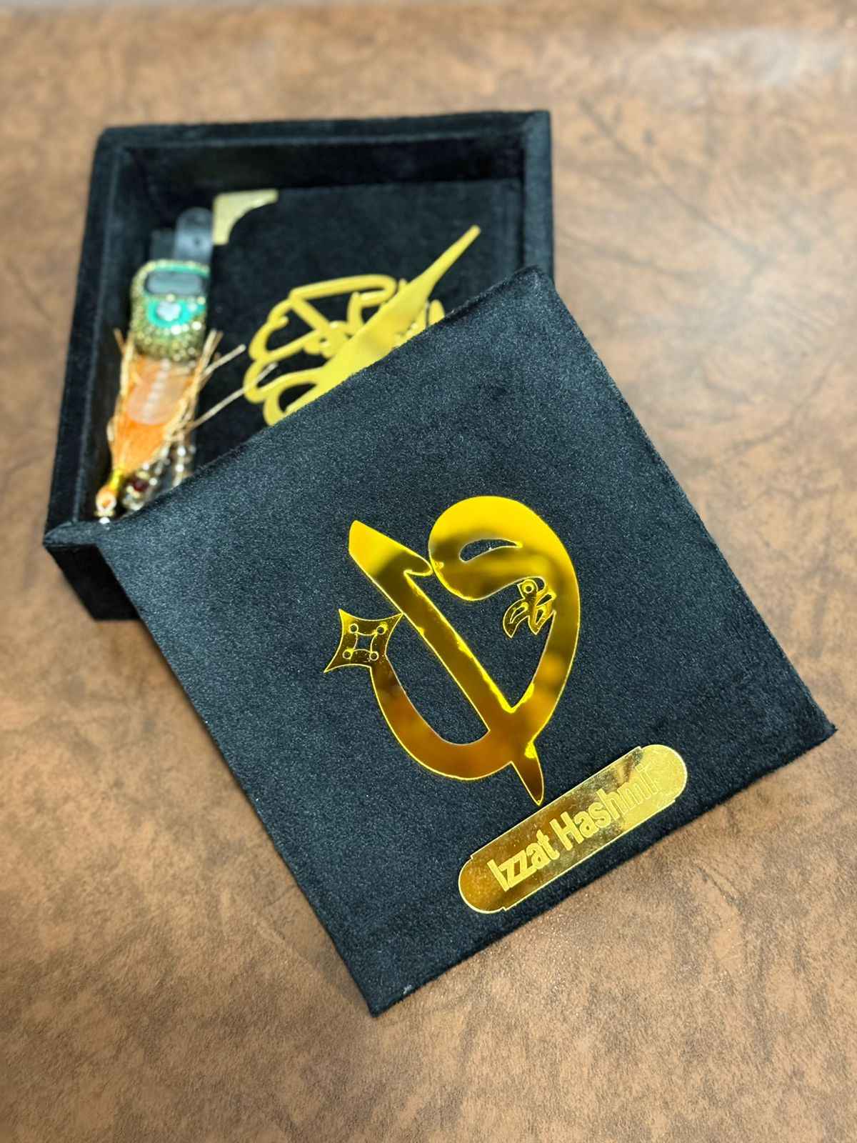 Pocket-Size Quran in Turkish-Inspired Velvet Box Black