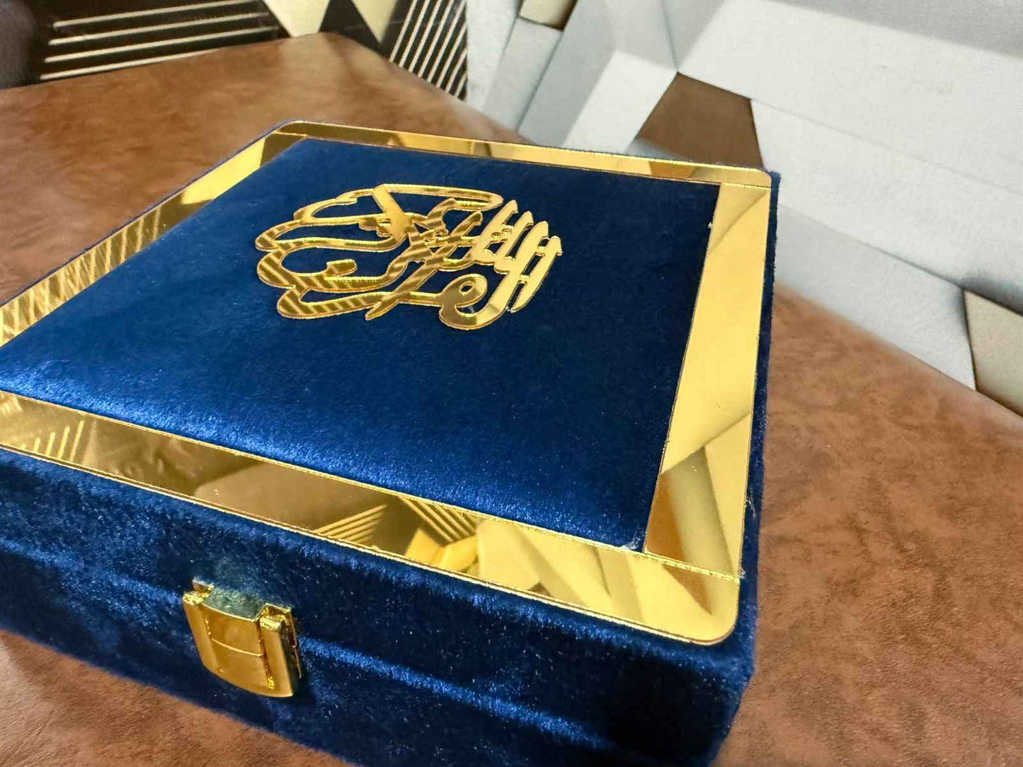 Holy Quran Gift Set (Pocket Size) Blue Color