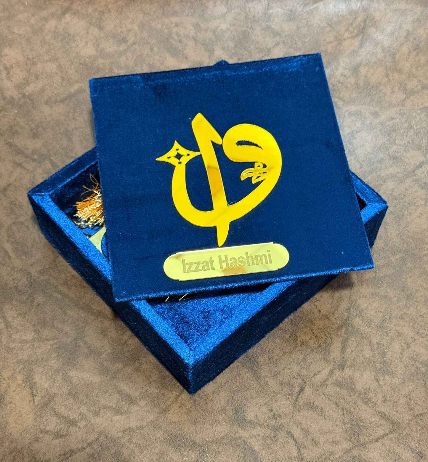 Pocket-Size Quran in Turkish-Inspired Velvet Box Blue