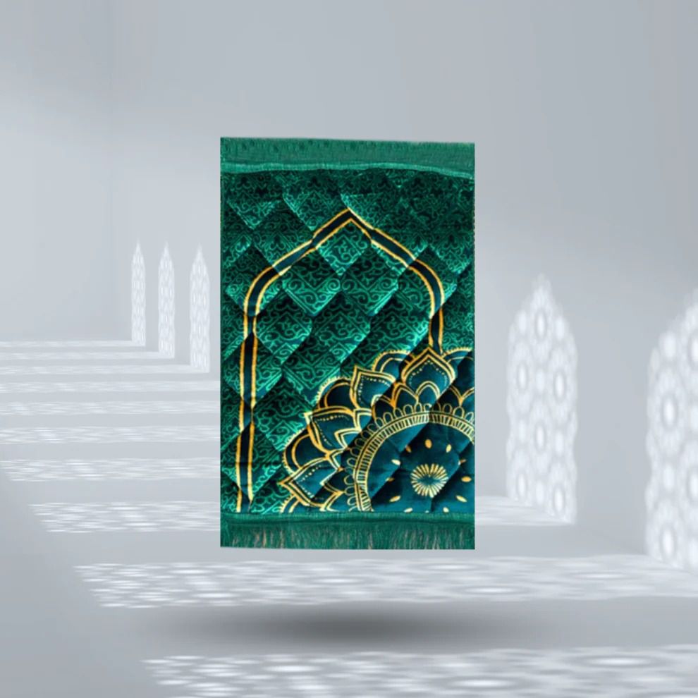 Premium Quran Gift Set Velvet Quran with Box, Rhal, Bookmark, Tasbeeh, Attar