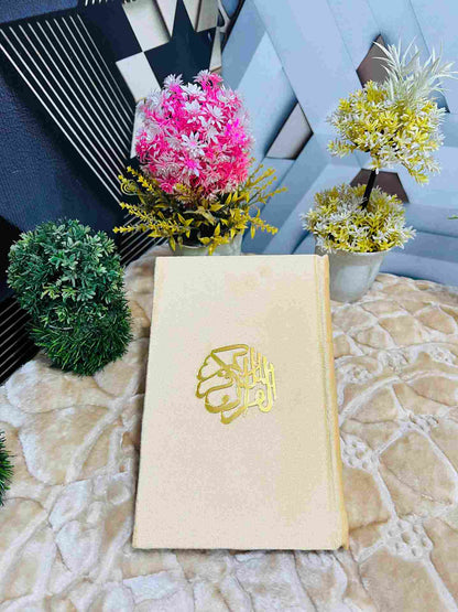 Holy Quran Tajveedi 16 Line Velvet Golden color