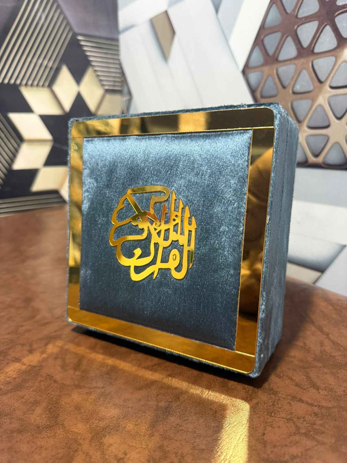 Holy Quran Gift Set (Pocket Size) Gray Color