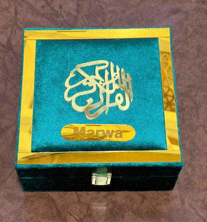 Holy Quran Gift Set (Pocket Size) Green Color