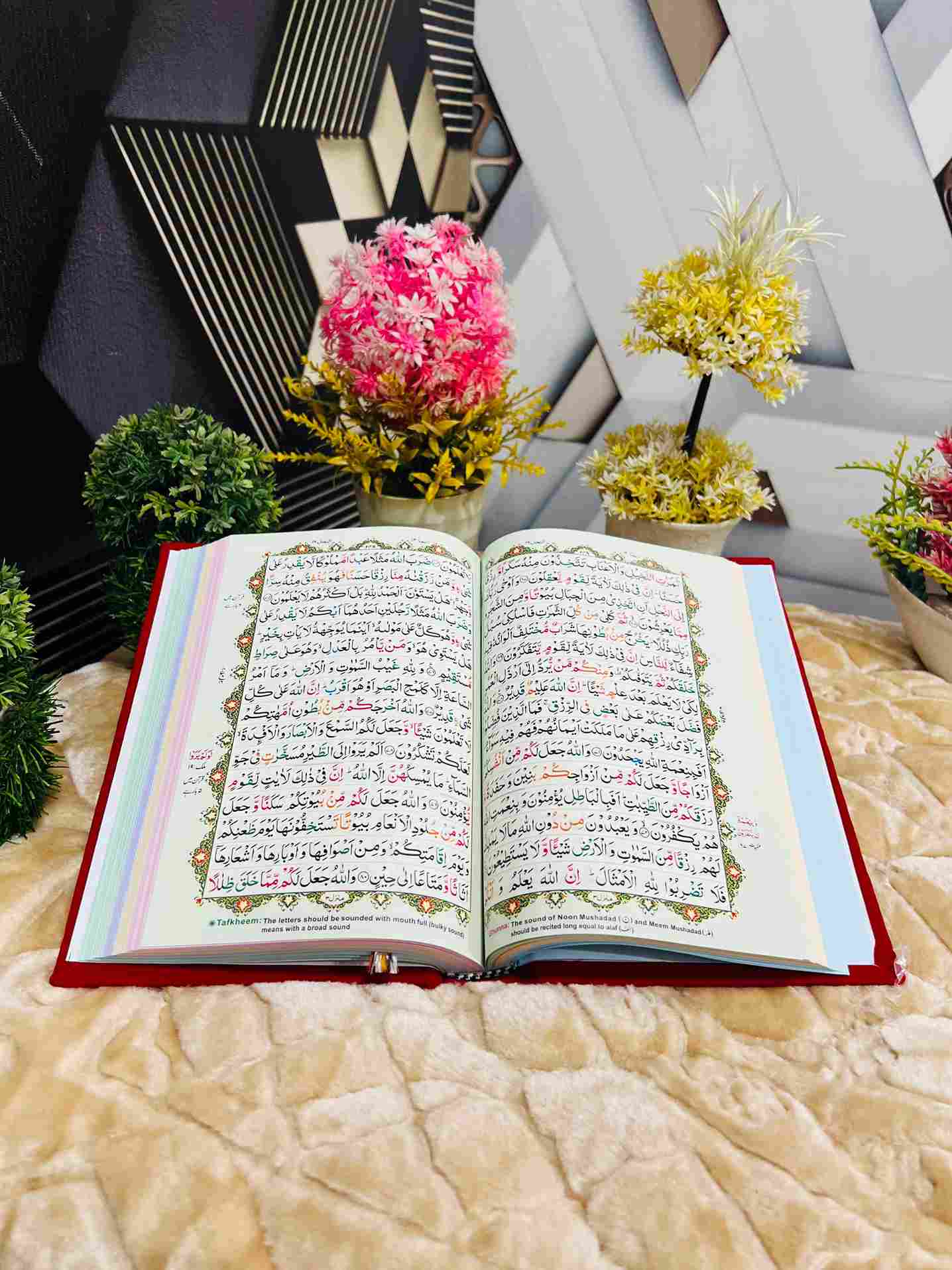 Holy Quran Tajveedi 16 Line Velvet