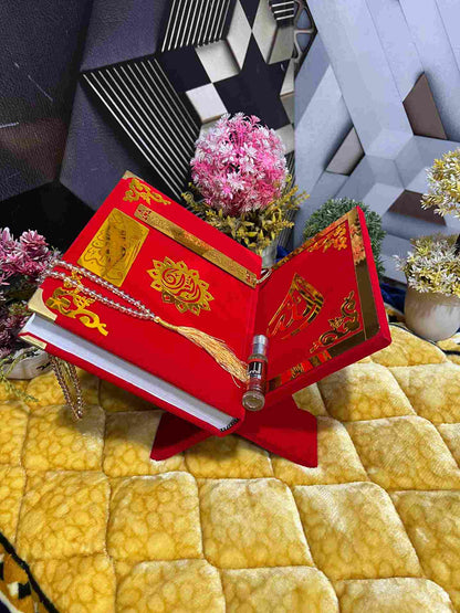 AL-NOOR Premium Acrylic Quran Box-Red