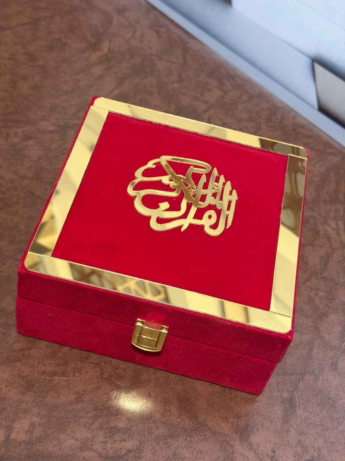 Holy Quran Gift Set (Pocket Size) Red Color