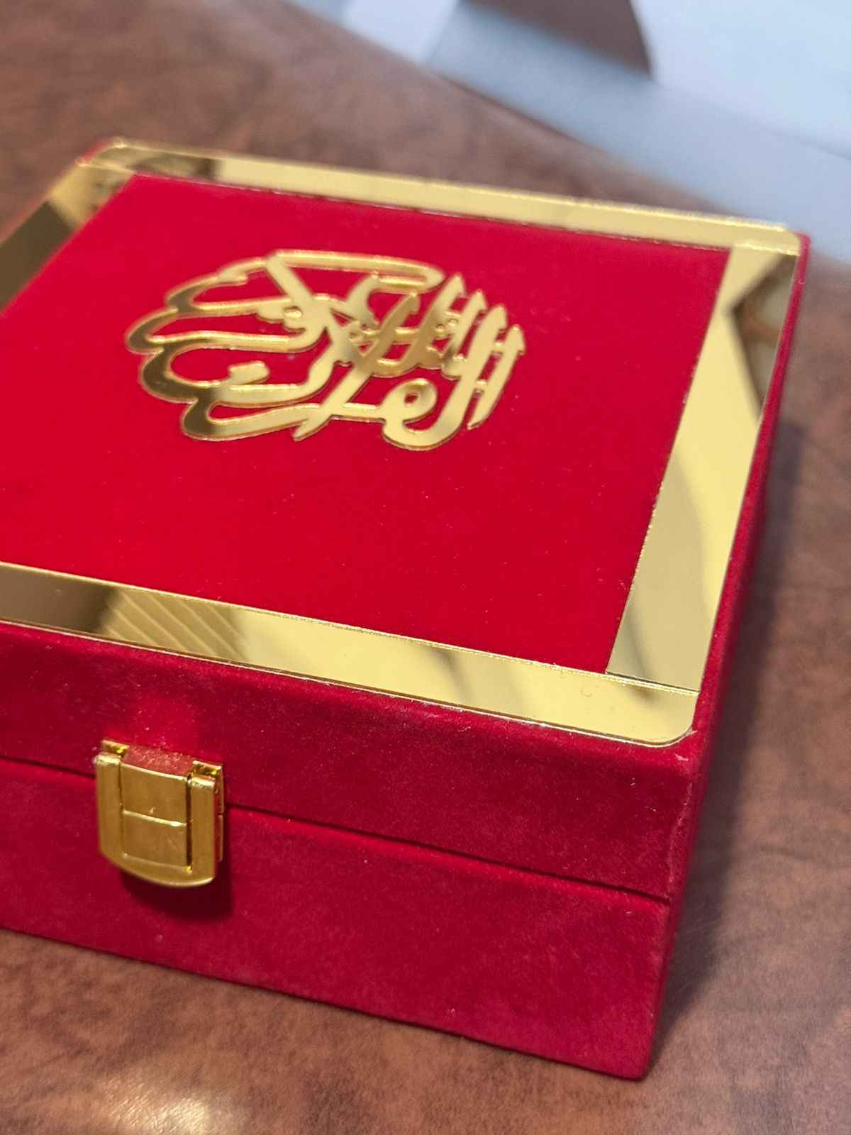 Holy Quran Gift Set (Pocket Size) Red Color