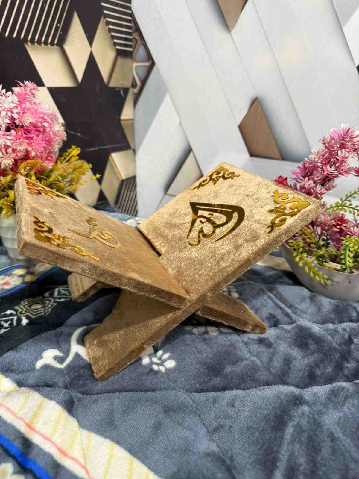 Premium Bridal Quran Gift Set Skin Color Transparent Set, Velvet Holly Quran, Book Mark,  Velvet Box, Velvet  Rahal, Ittar, Tasbeeh