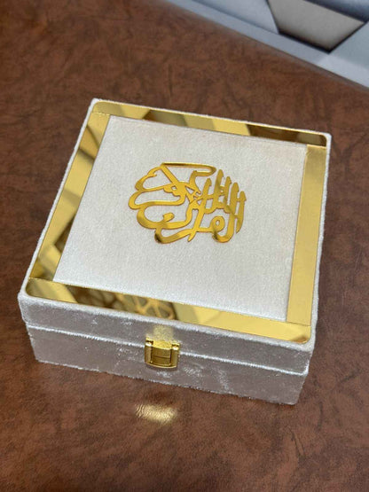 Holy Quran Gift Set (Pocket Size) White Color